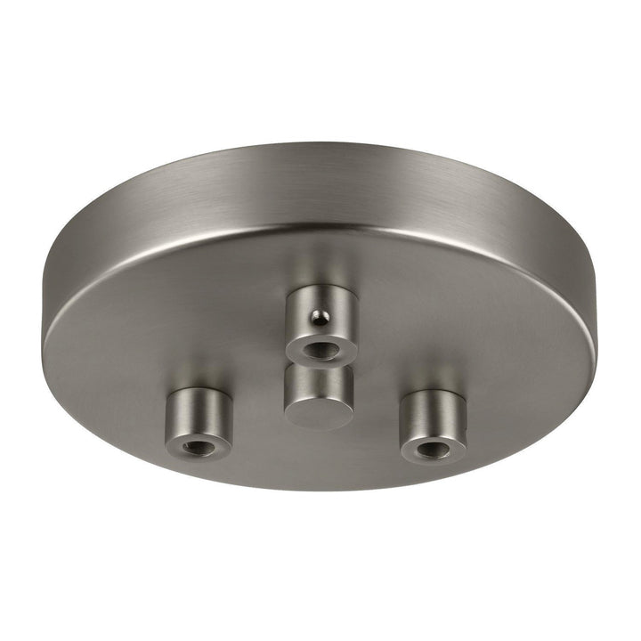 Generation Lighting Canada - MPC03SN - Three Light Multi-Port Canopy with Swag Hooks - Multi-Port Canopies - Satin Nickel