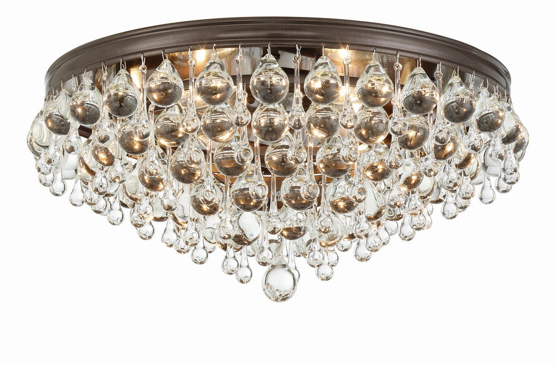 Calypso Six Light Flush Mount in Vibrant Bronze - available from The Lighting Shoppe, trusted by Canadian homeowners