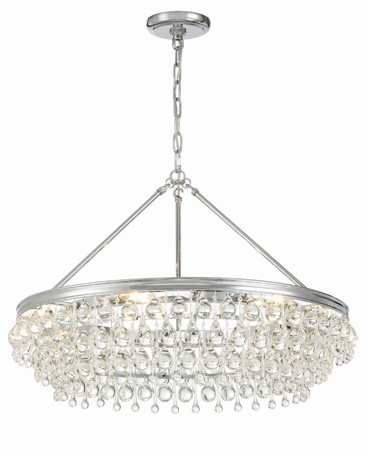 Calypso Six Light Chandelier in Polished Chrome - available from The Lighting Shoppe, trusted by Canadian homeowners