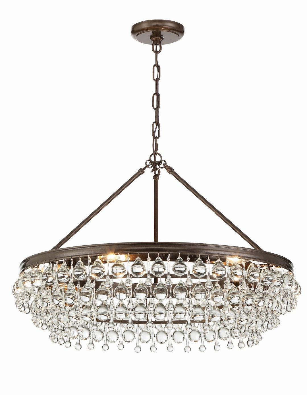 Calypso Six Light Chandelier in Vibrant Bronze - available from The Lighting Shoppe, trusted by Canadian homeowners