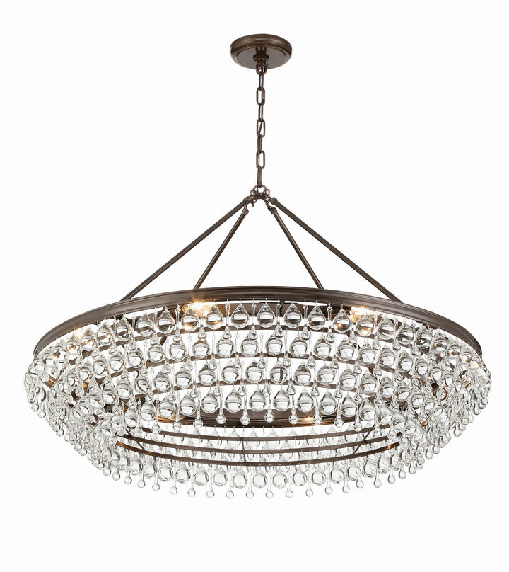 Crystorama - 278-VZ - Eight Light Chandelier - Calypso - Vibrant Bronze