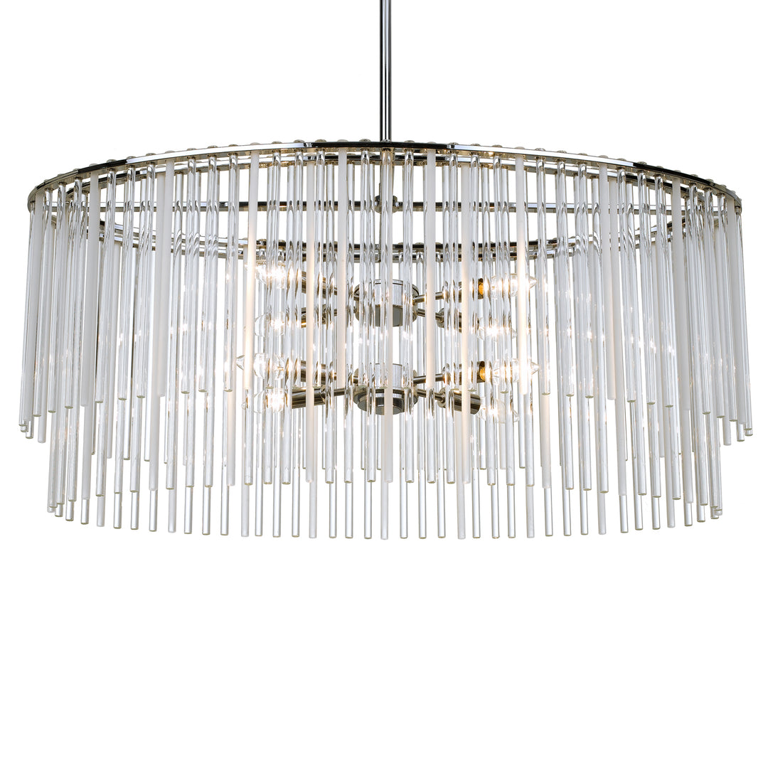 Bleecker Eight Light Chandelier in Polished Chrome - available from The Lighting Shoppe, trusted by Canadian homeowners
