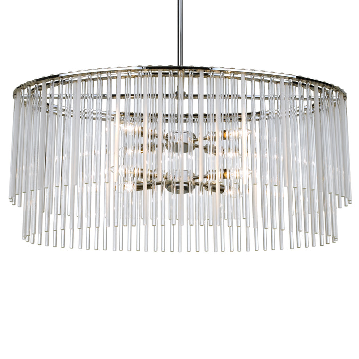 Bleecker Eight Light Chandelier in Polished Chrome - available from The Lighting Shoppe, trusted by Canadian homeowners