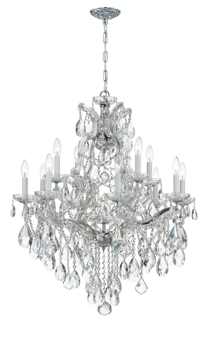 Maria Theresa 13 Light Chandelier in Polished Chrome - available from The Lighting Shoppe, trusted by Canadian homeowners