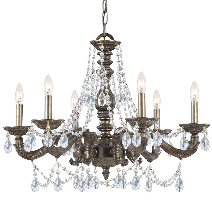Paris Market Six Light Chandelier in Venetian Bronze - available from The Lighting Shoppe, trusted by Canadian homeowners