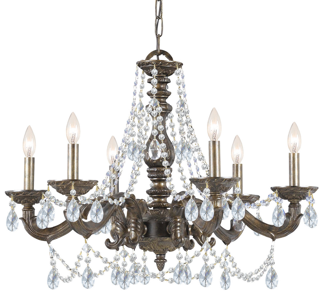 Paris Market Six Light Chandelier in Venetian Bronze - available from The Lighting Shoppe, trusted by Canadian homeowners