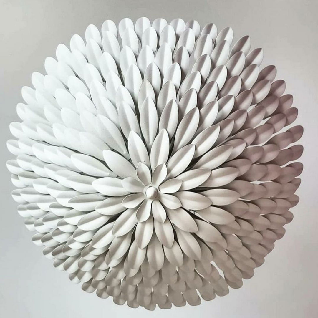 Crystorama - 517-MT - Six Light Chandelier - Broche - Matte White