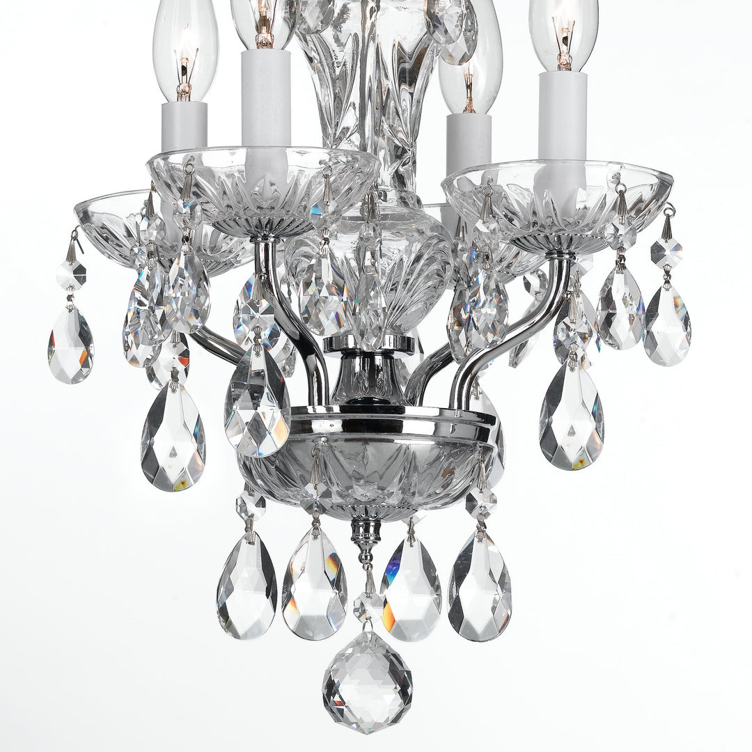 Crystorama - 5534-CH-CL-I - Four Light Mini Chandelier - Welton - Polished Chrome