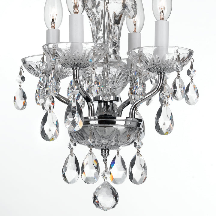 Crystorama - 5534-CH-CL-I - Four Light Mini Chandelier - Welton - Polished Chrome