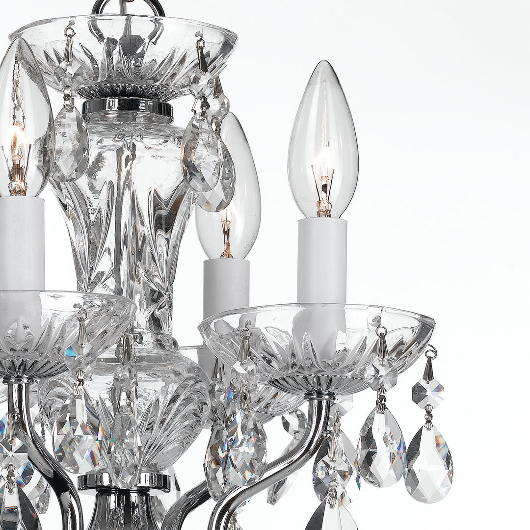 Crystorama - 5534-CH-CL-I - Four Light Mini Chandelier - Welton - Polished Chrome