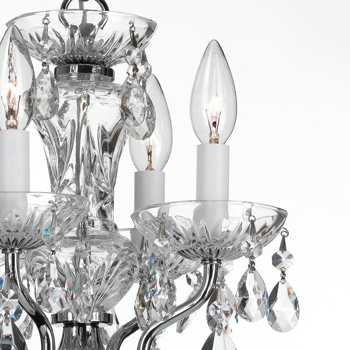 Crystorama - 5534-CH-CL-I - Four Light Mini Chandelier - Welton - Polished Chrome
