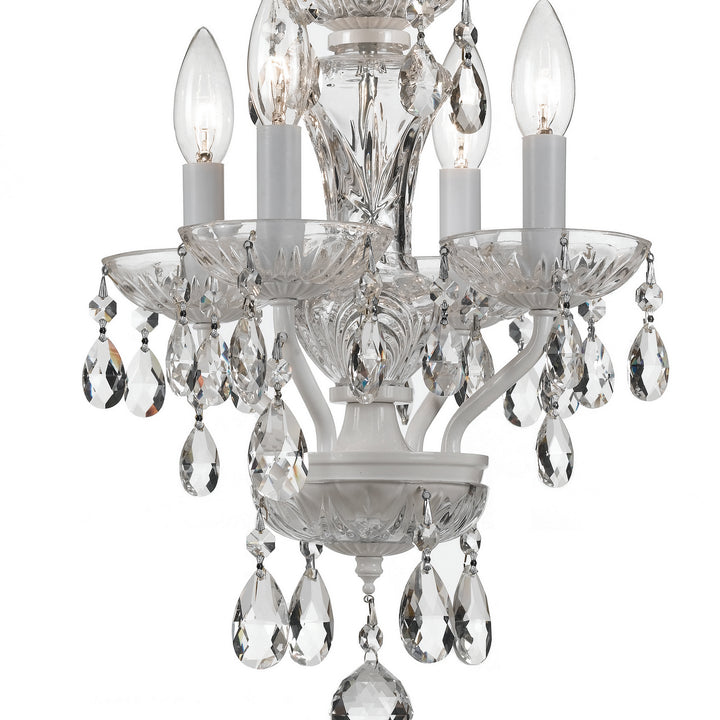 Crystorama - 5534-WW-CL-I - Four Light Mini Chandelier - Welton - Wet White