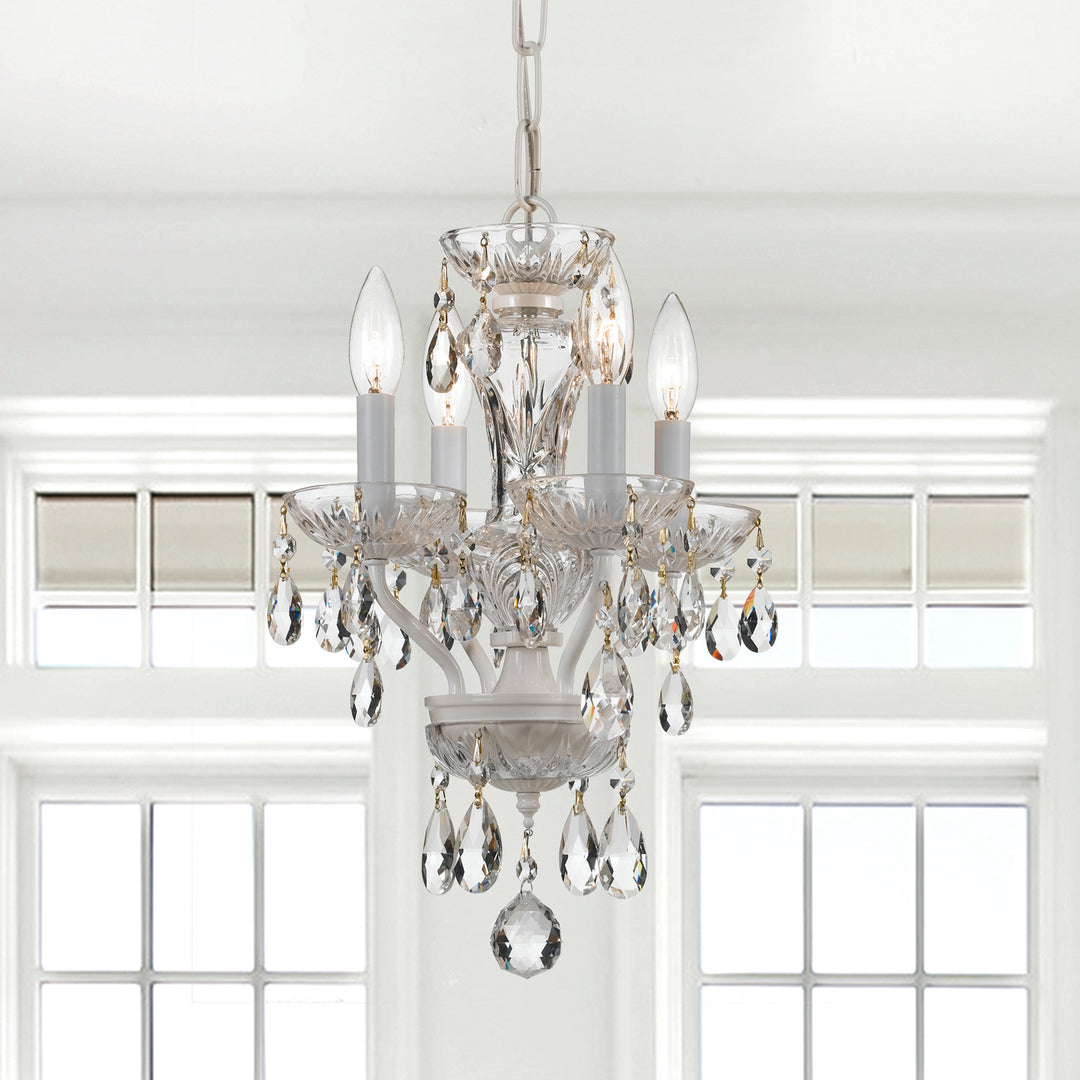 Crystorama - 5534-WW-CL-I - Four Light Mini Chandelier - Welton - Wet White