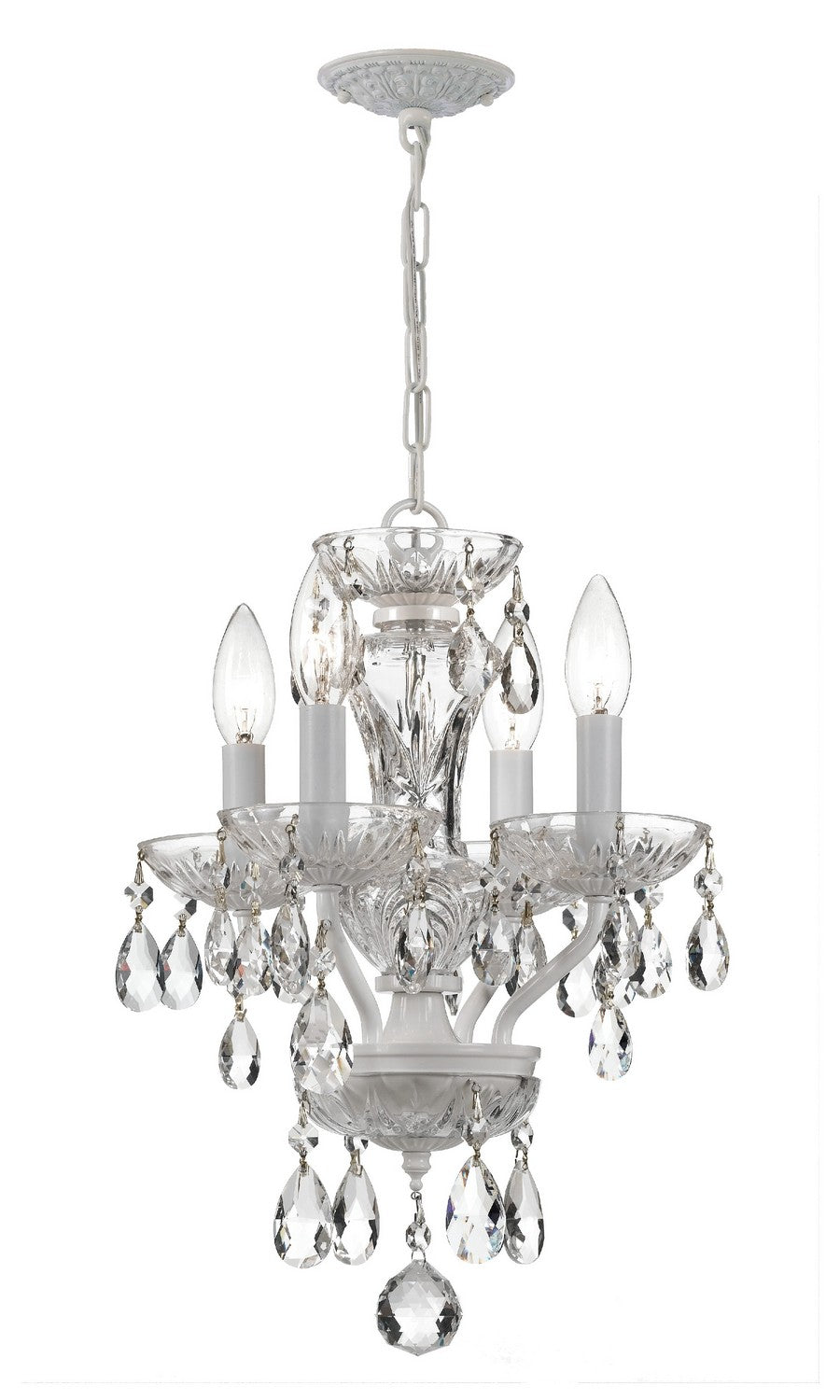 Crystorama - 5534-WW-CL-I - Four Light Mini Chandelier - Welton - Wet White