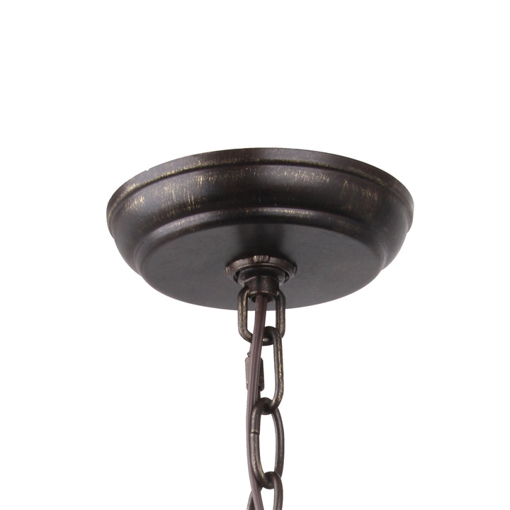 Crystorama - 588-EB-GA - Eight Light Chandelier - Luna - English Bronze + Antique Gold