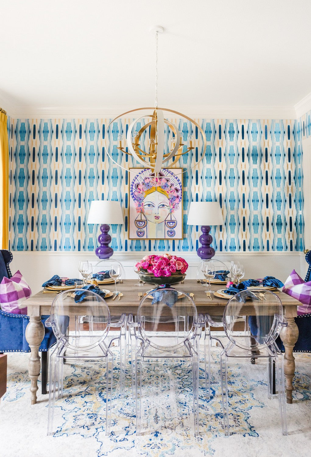 Crystorama - 588-EB-GA - Eight Light Chandelier - Luna - English Bronze + Antique Gold