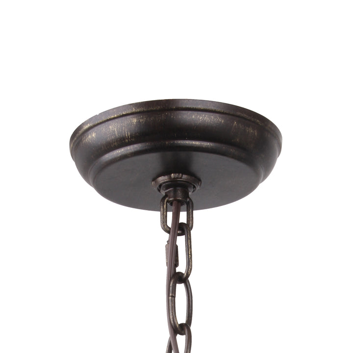 Crystorama - 590-EB-GA - 12 Light Chandelier - Luna - English Bronze + Antique Gold