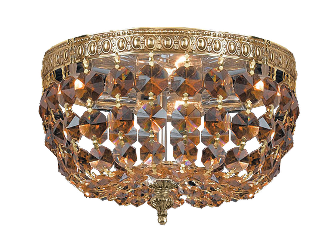 Crystorama - 710-OB-GT-MWP - Two Light Flush Mount - Waltham - Olde Brass