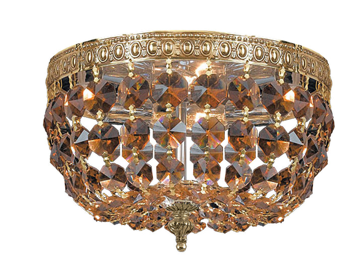 Crystorama - 710-OB-GT-MWP - Two Light Flush Mount - Waltham - Olde Brass