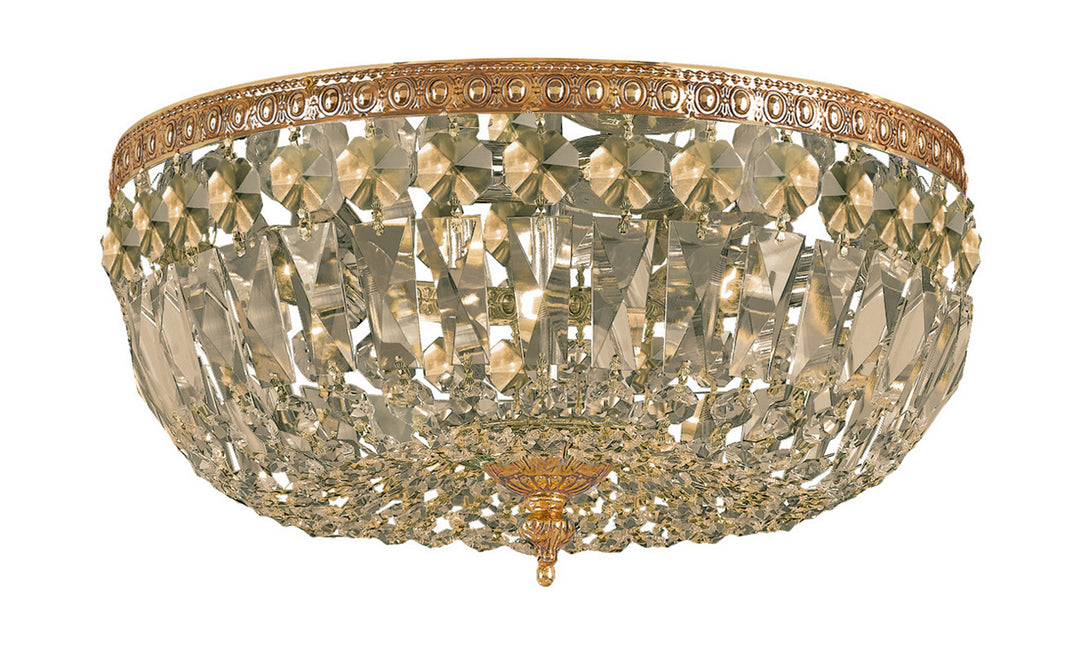 Crystorama - 712-OB-GT-MWP - Three Light Flush Mount - Waltham - Olde Brass