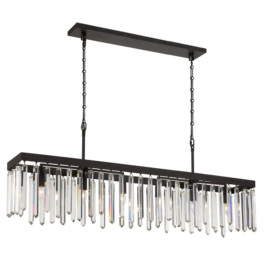 Hollis Six Light Chandelier in Forged Bronze - available from The Lighting Shoppe, trusted by Canadian homeowners