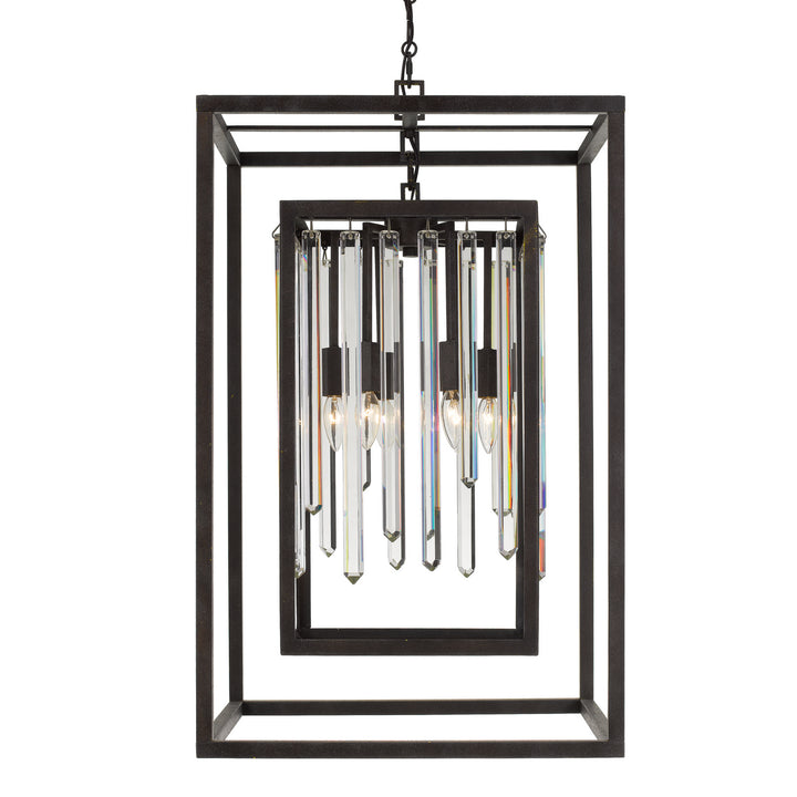 Hollis Six Light Chandelier in Forged Bronze - available from The Lighting Shoppe, trusted by Canadian homeowners