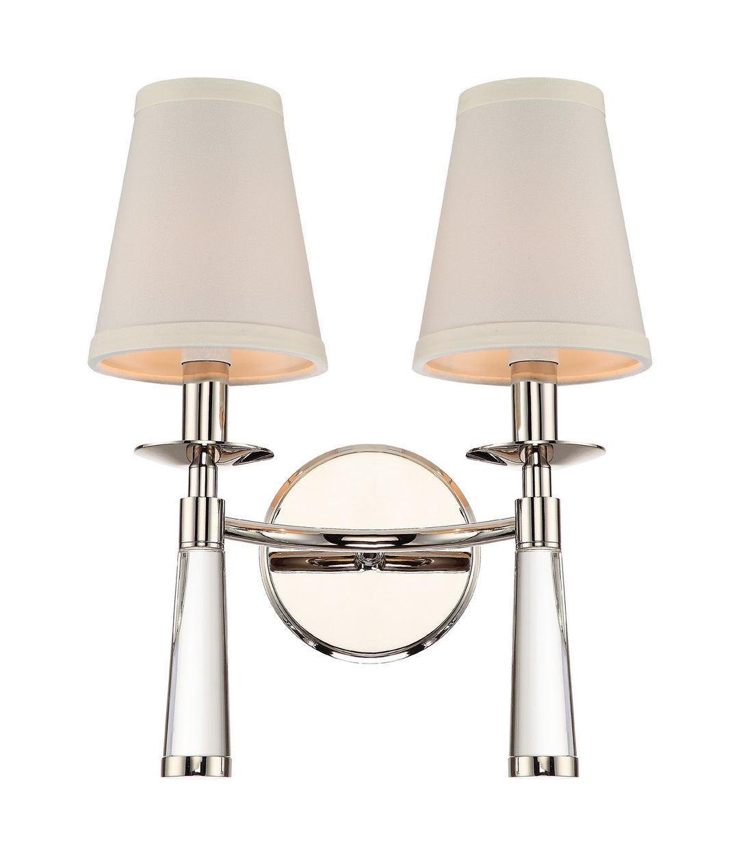 Crystorama - 8862-PN - Two Light Wall Sconce - Baxter - Polished Nickel