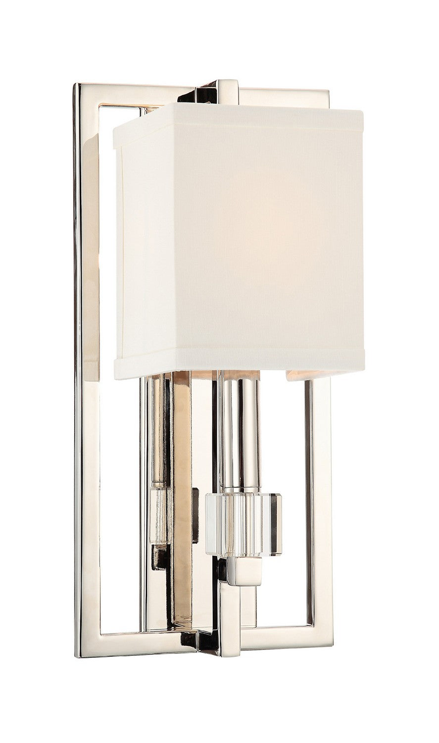 Dixon One Light Wall Sconce in Polished Nickel - available from The Lighting Shoppe, trusted by Canadian homeowners