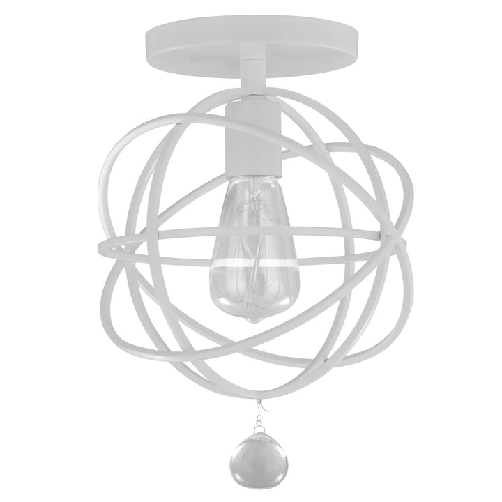 Crystorama - 9220-WW_CEILING - One Light Semi Flush Mount - Solaris - Wet White
