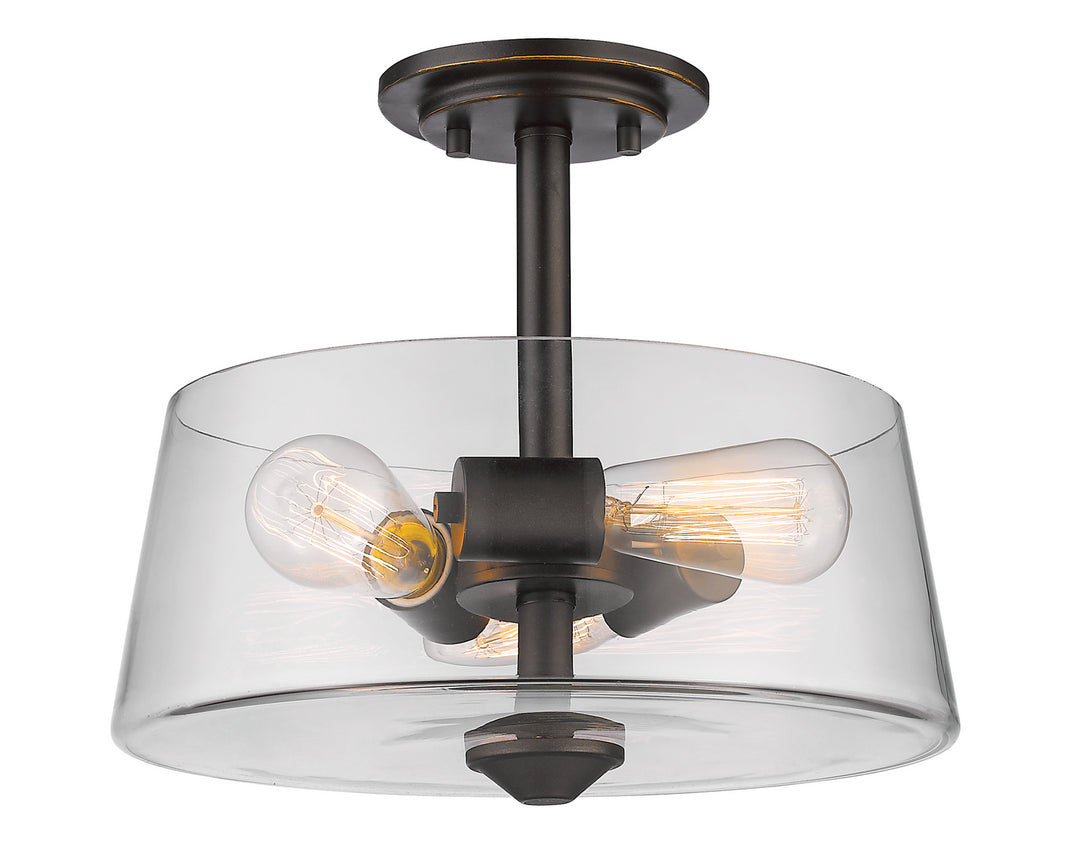 Z-Lite Canada - 428SF3-OB - Three Light Semi Flush Mount - Annora - Olde Bronze