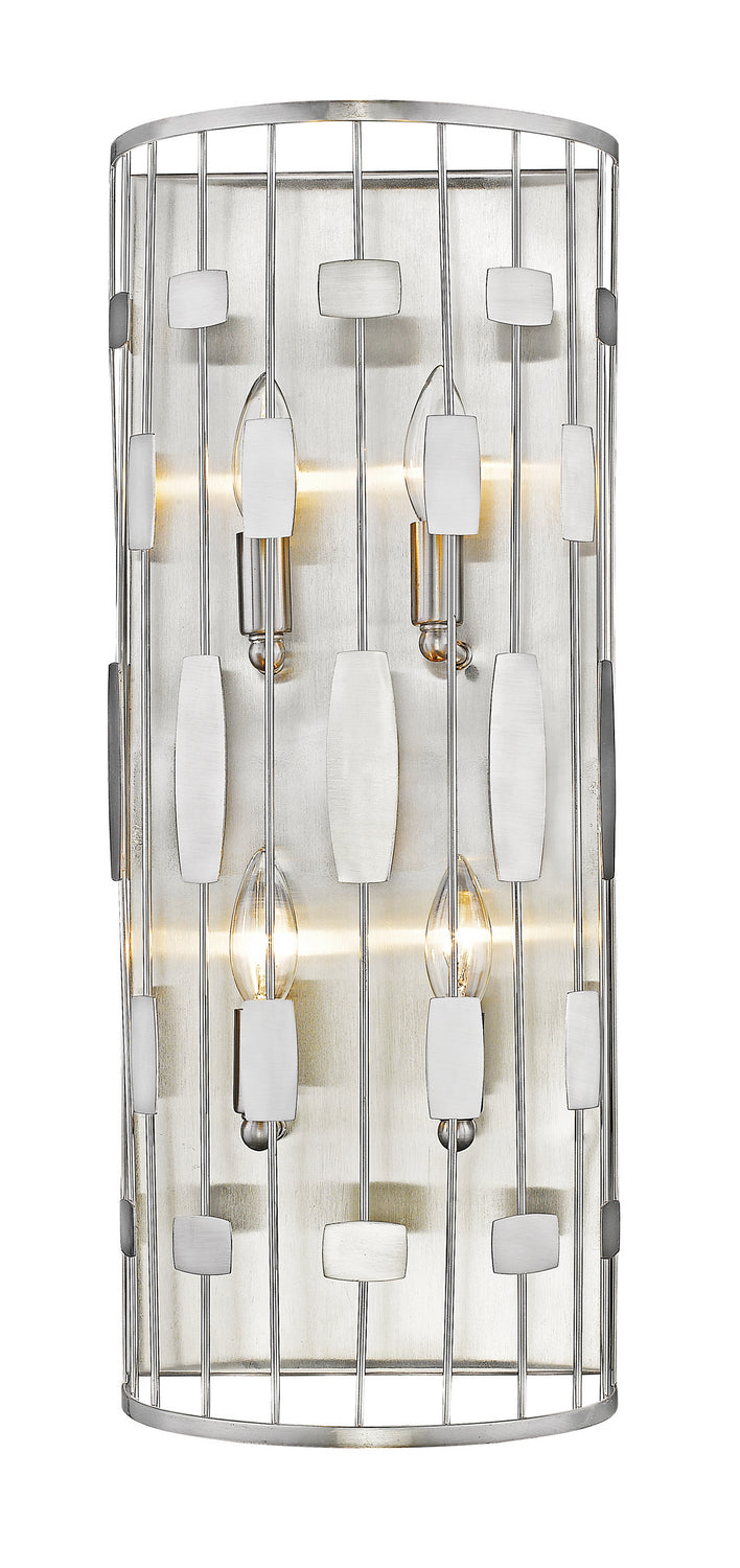 Almet Four Light Wall Sconce in Brushed Nickel - available from The Lighting Shoppe, trusted by Canadian homeowners