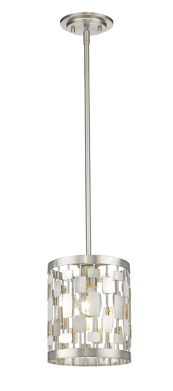 Almet One Light Pendant in Brushed Nickel - available from The Lighting Shoppe, trusted by Canadian homeowners
