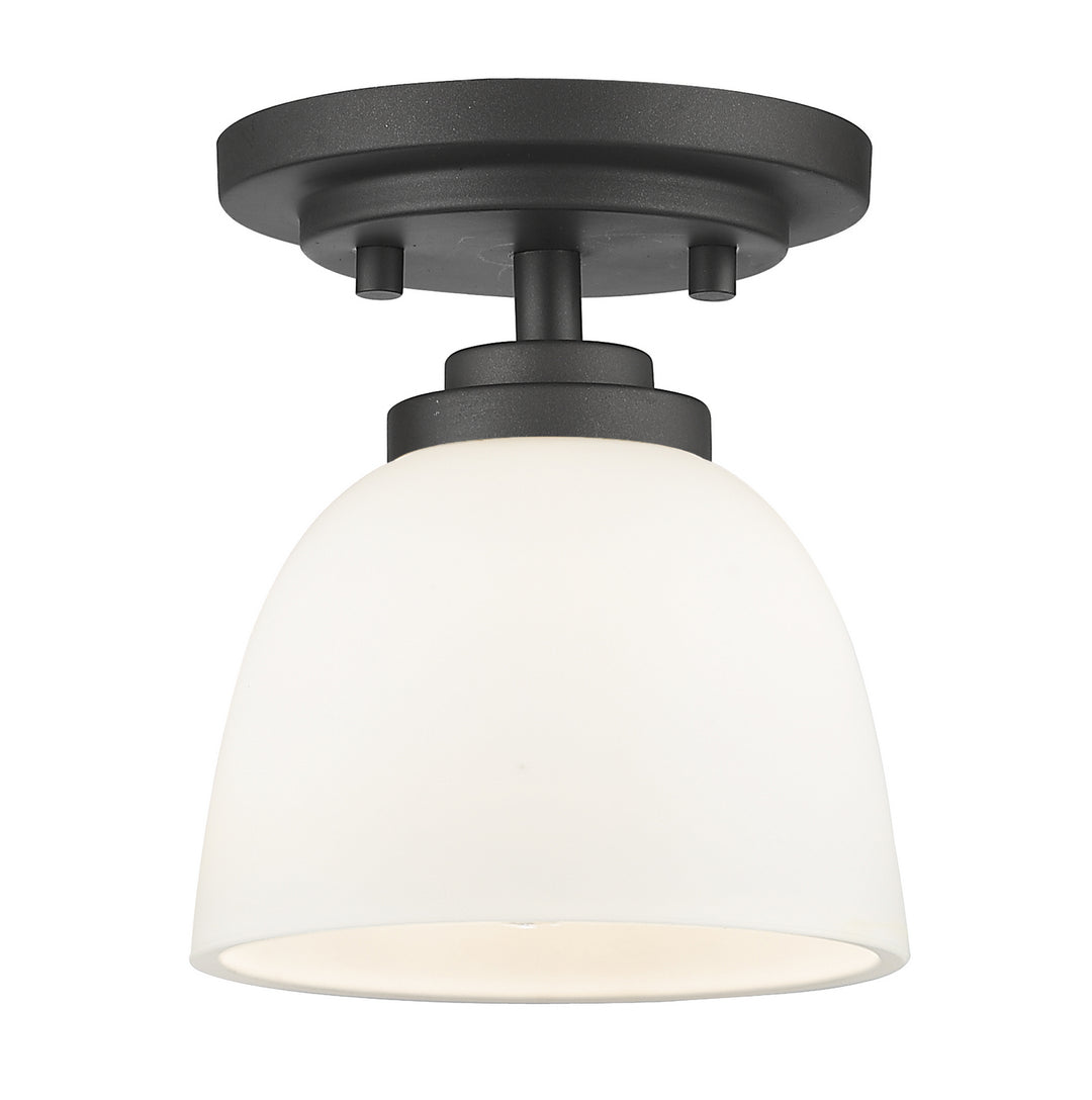 Ashton One Light Flush Mount in Bronze - available from The Lighting Shoppe, trusted by Canadian homeowners