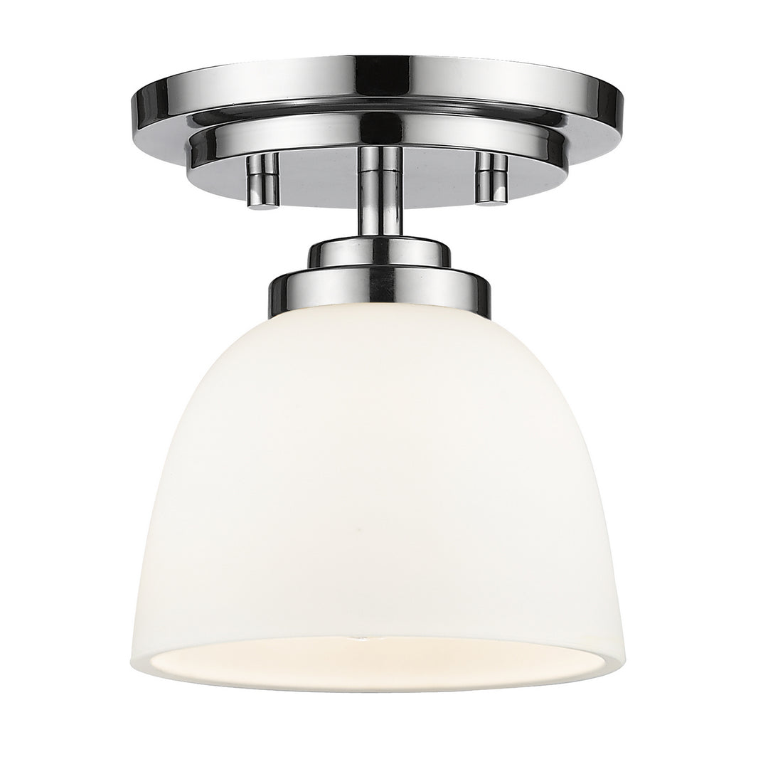 Ashton One Light Flush Mount in Chrome - available from The Lighting Shoppe, trusted by Canadian homeowners