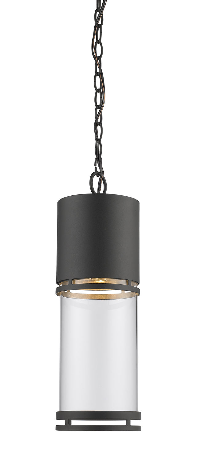 Luminata LED Outdoor Chain Mount Ceiling Fixture in Black - available from The Lighting Shoppe, trusted by Canadian homeowners