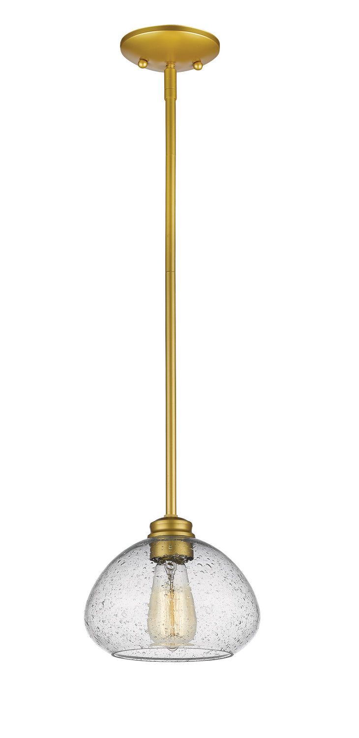 Amon One Light Pendant in Satin Gold - available from The Lighting Shoppe, trusted by Canadian homeowners