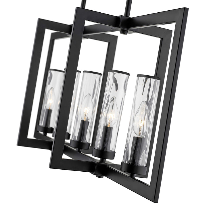 Glacier 5-Light Clear Water Glass Linear Pendant Mirage Lighting Group