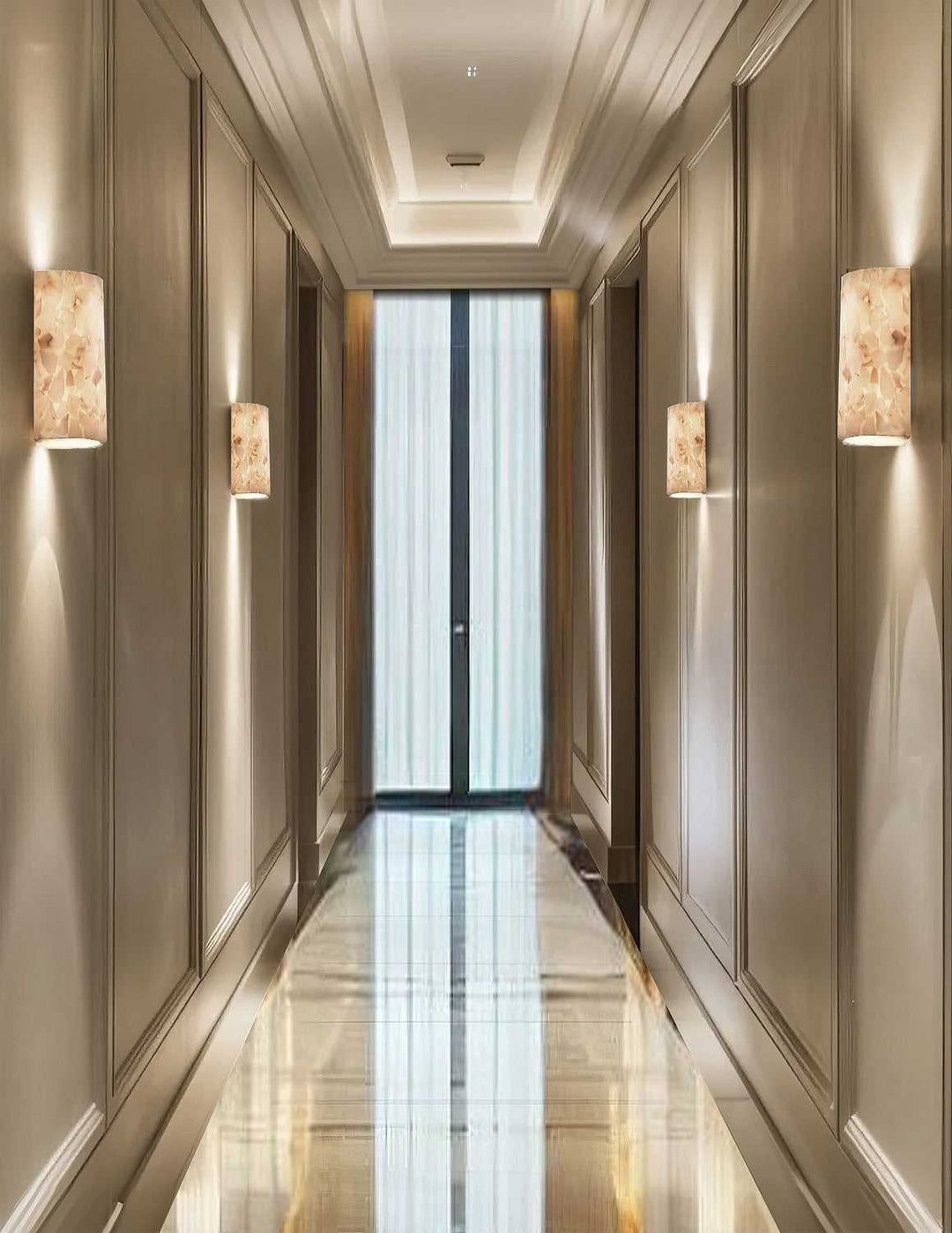 Alabaster Rocks LED Wall Sconce Justice Designs
