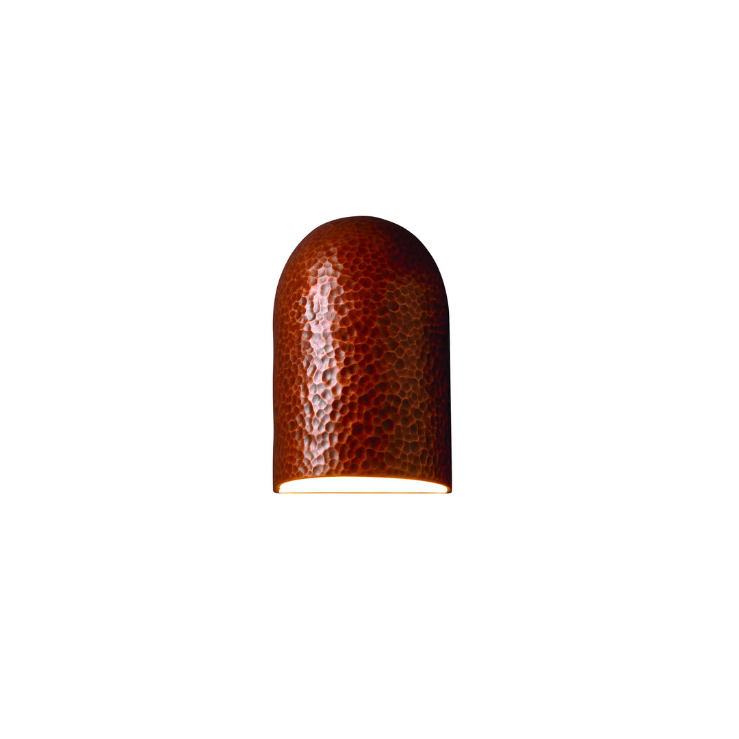 Justice Designs - CER-0970-HMCP-LED1-1000 - LED Lantern - Ambiance - Hammered Copper