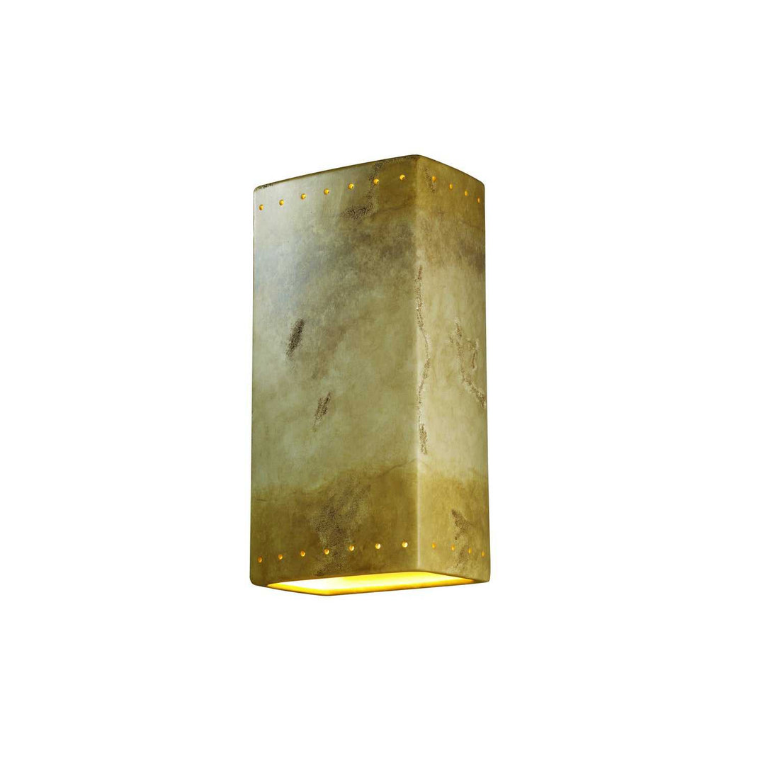 Ambiance LED Lantern in Greco Travertine Justice Designs