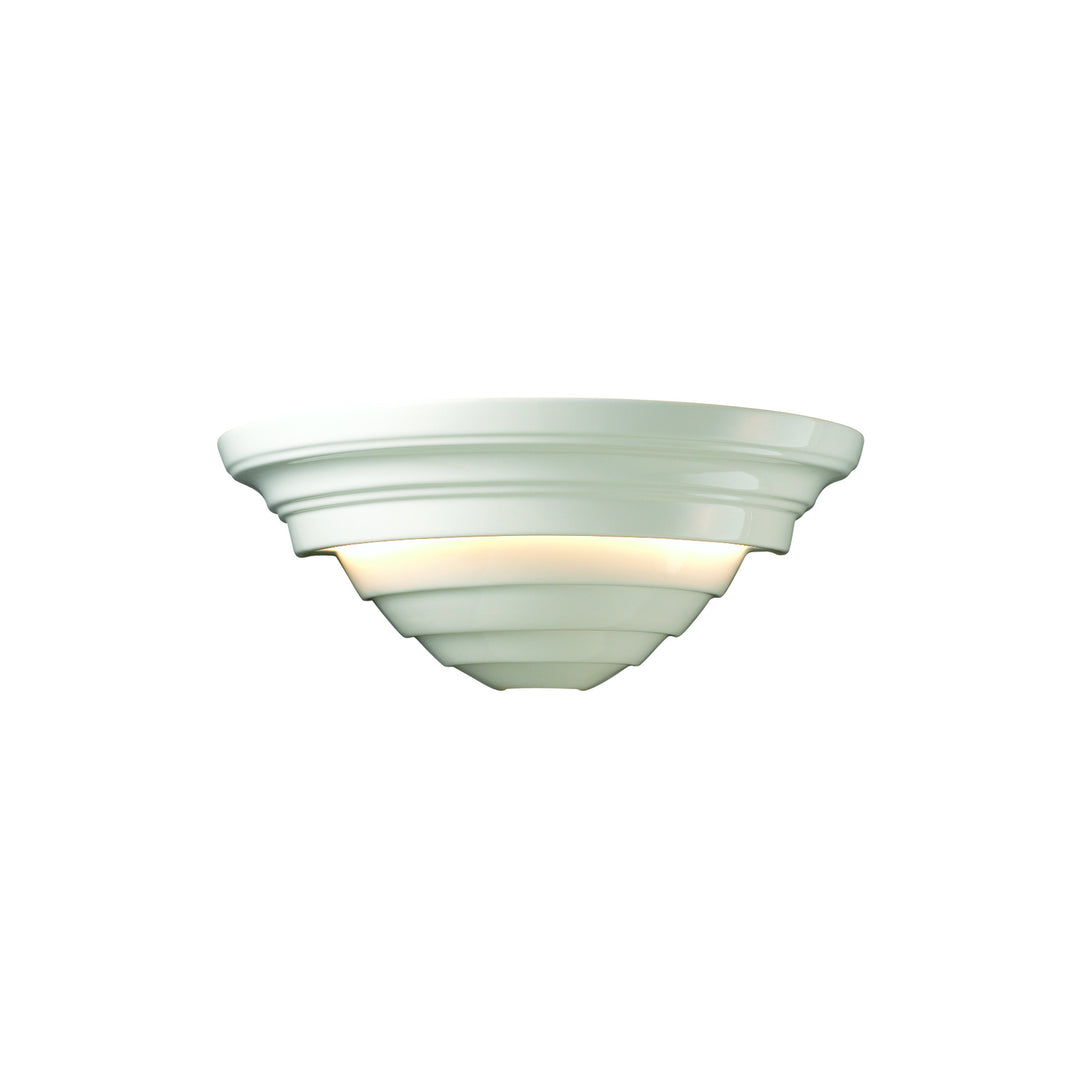 Justice Designs - CER-1555-WHT-LED1-1000 - LED Lantern - Ambiance - Gloss White