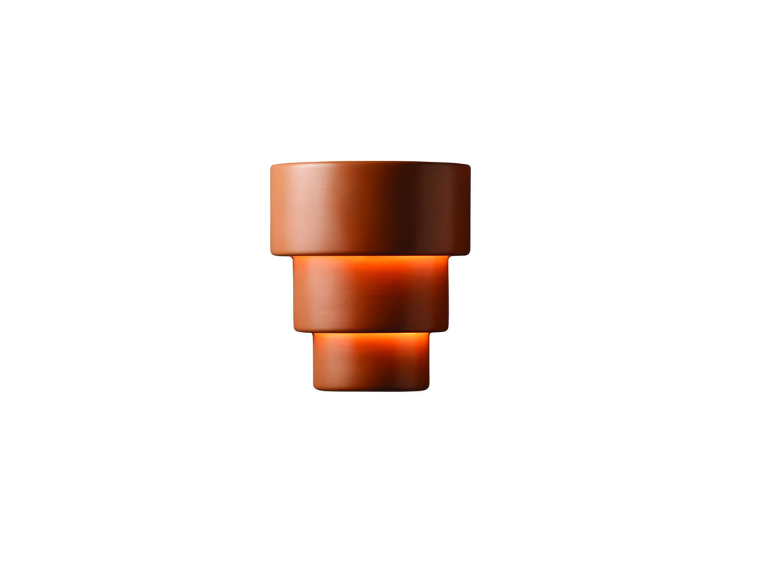 Justice Designs - CER-2235W-TERA-LED1-1000 - LED Lantern - Ambiance - Terra Cotta