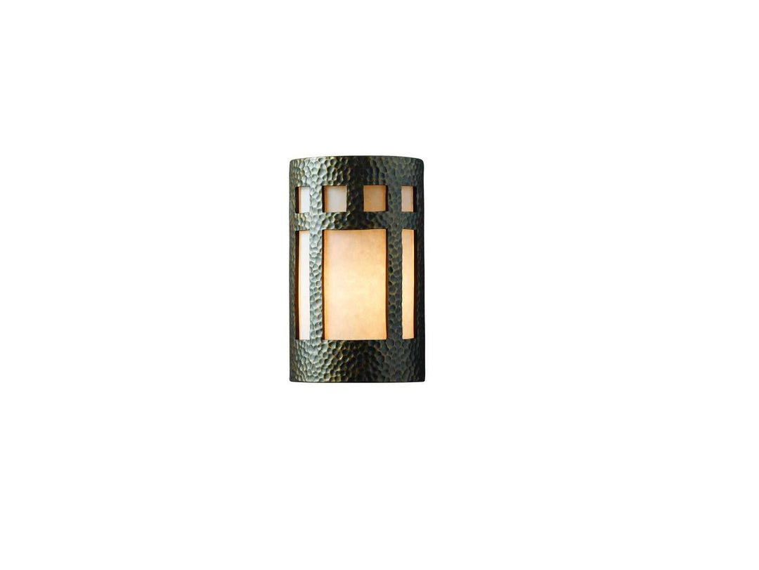 Ambiance LED Lantern in Hammered Brass Justice Designs