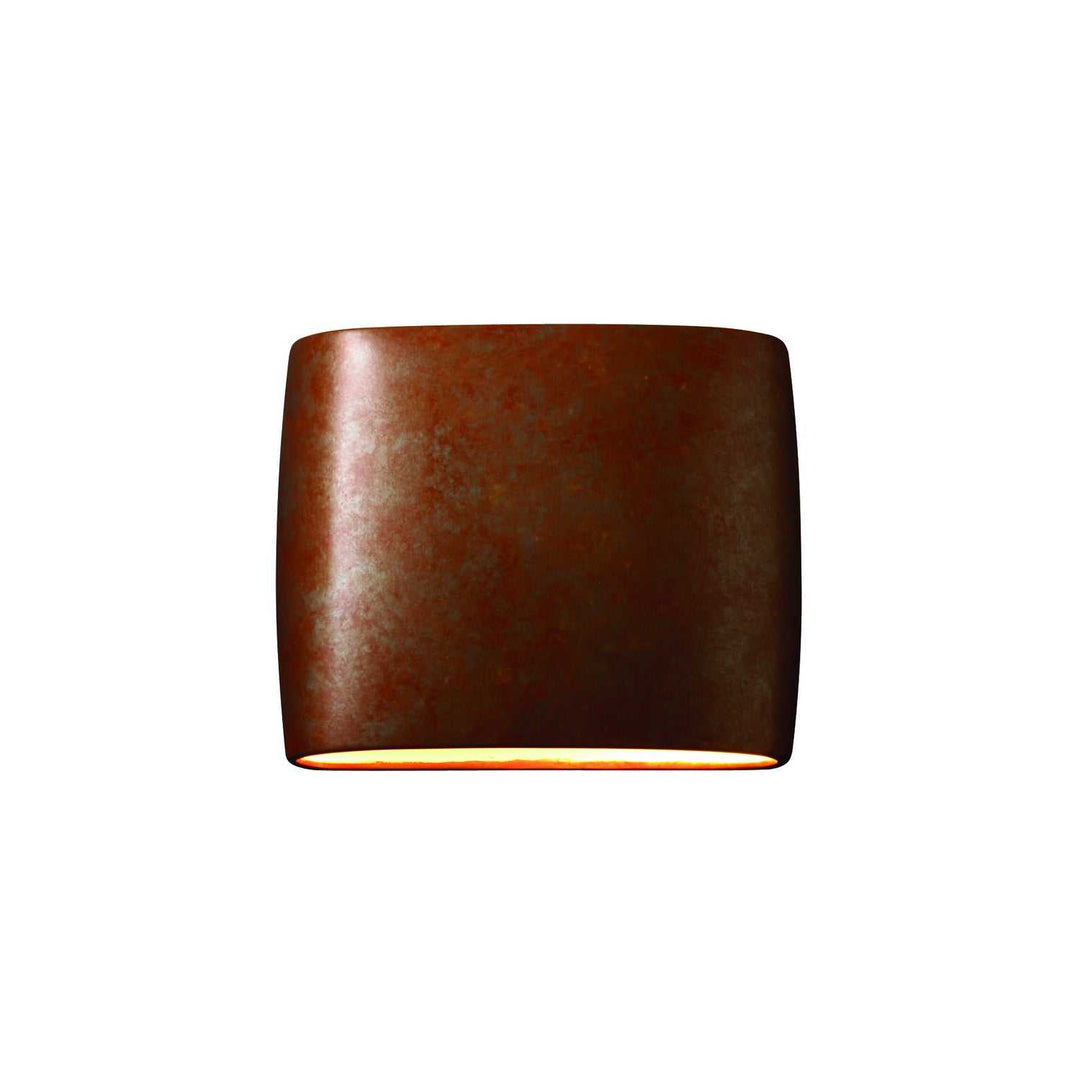 Ambiance LED Wall Sconce in Rust Patina Justice Designs