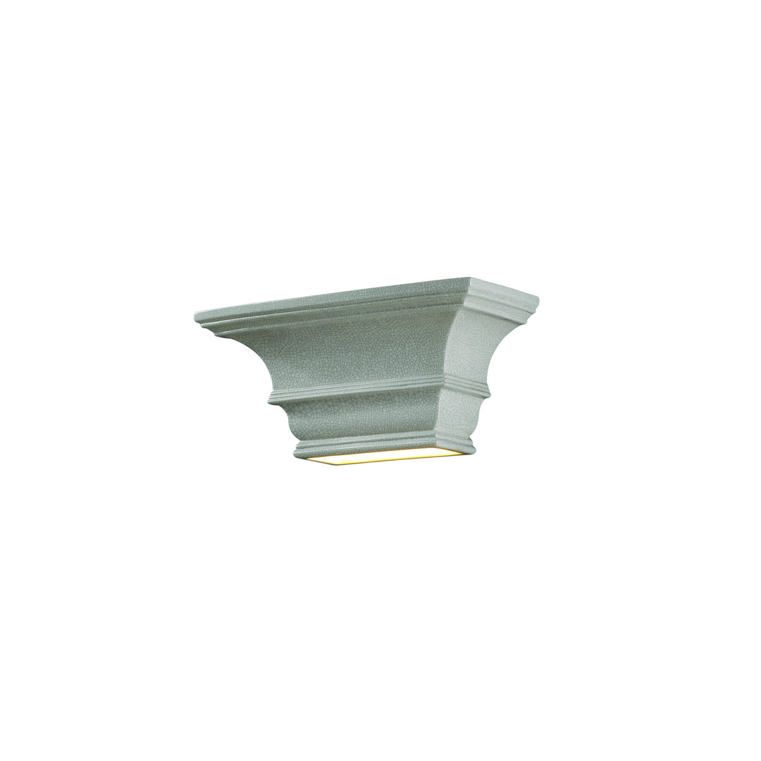 Justice Designs - CER-9825-CRK-LED1-1000 - LED Lantern - Ambiance - White Crackle