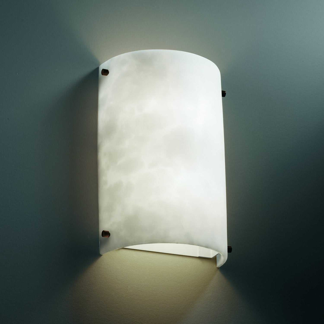 Clouds Two Light Wall Sconce in Dark Bronze Justice Designs