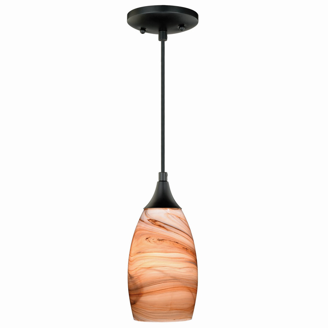 Milano One Light Mini Pendant in Oil Rubbed Bronze