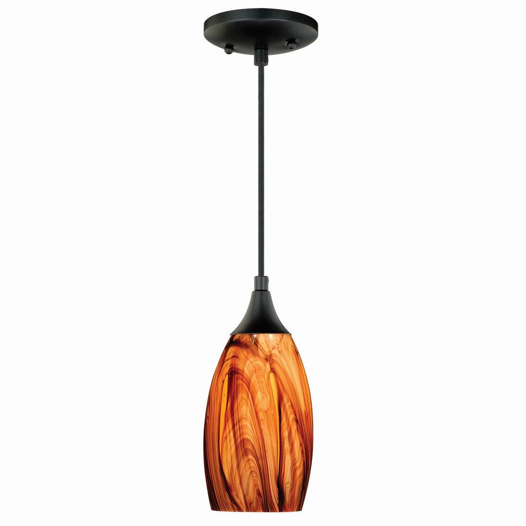 Milano One Light Mini Pendant in Oil Rubbed Bronze