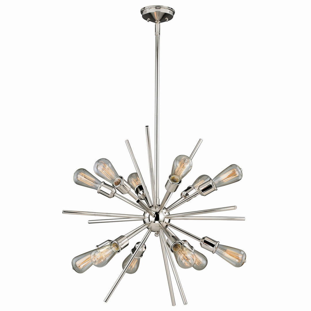 Estelle 12 Light Pendant in Polished Nickel