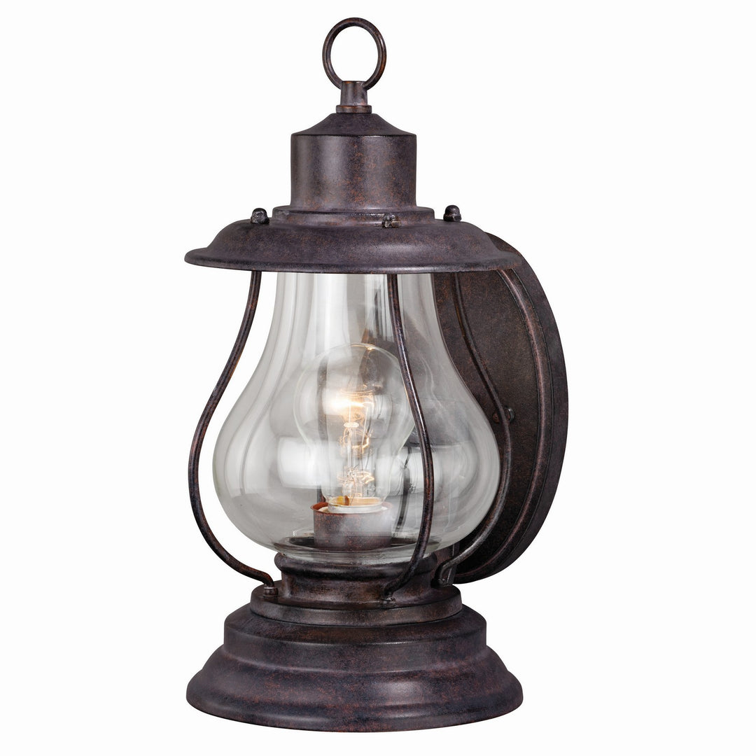 Dockside One Light Outdoor Wall Mount in Weathered Patina